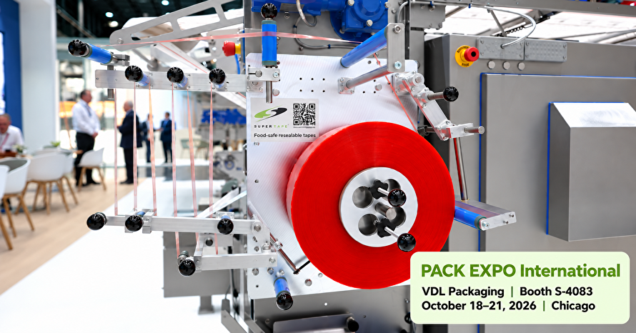 Wielokrotnie zamykany doypack z Supertape na targach PACK EXPO 2026